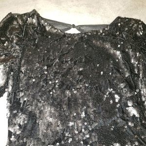Black sequins dress